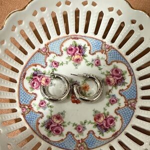 LOFT Silver Hoop Earrings